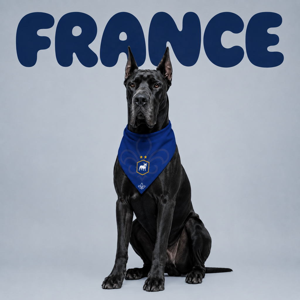 Fan Dog Bandana France Style, Elegant Triangle Scarf for Women, Perfect Accessory for Any Occasion, French Fashion Trendsetter