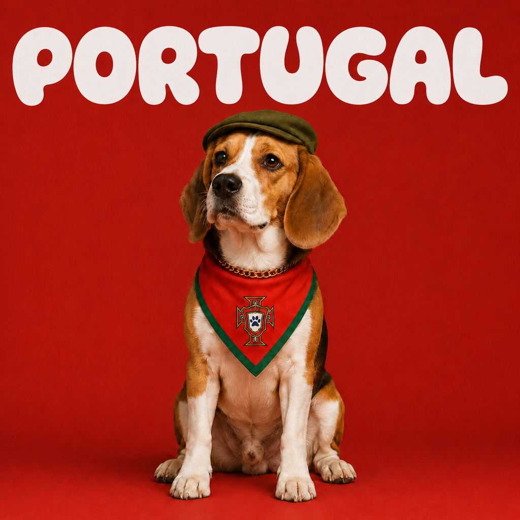 Fan Dog Bandana Portugal, Stylish Accessory for Everyday Wear, Perfect for Layering and Versatile Use, Ideal Gift Idea