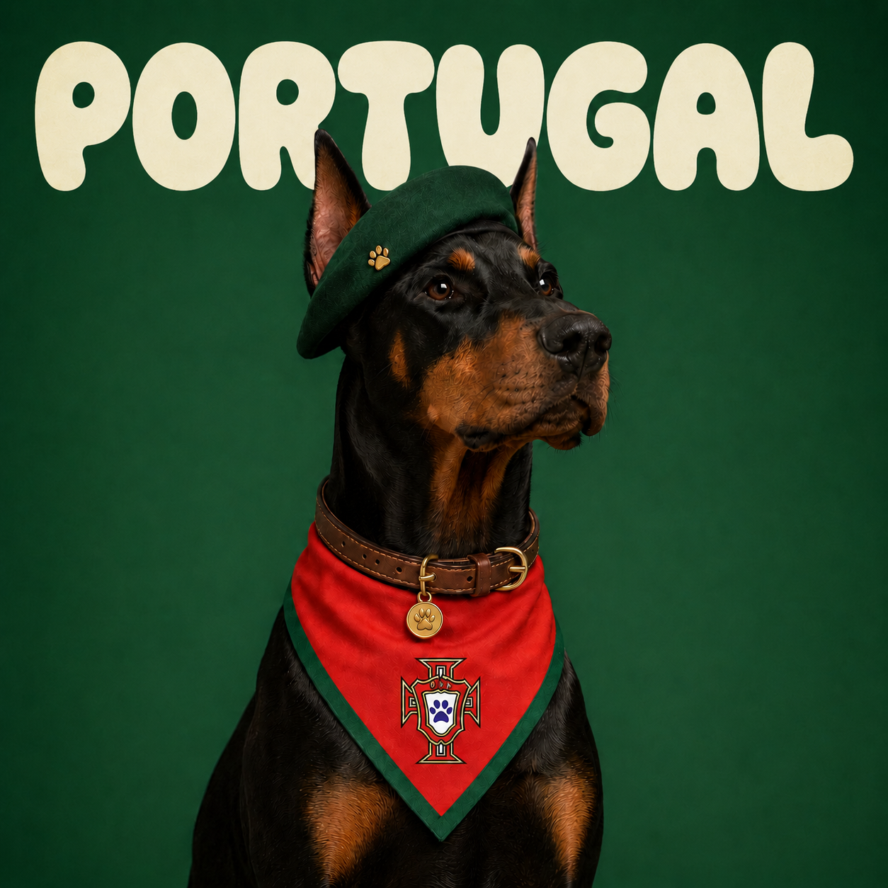 Fan Dog Bandana Portugal, Stylish Accessory for Everyday Wear, Perfect for Layering and Versatile Use, Ideal Gift Idea