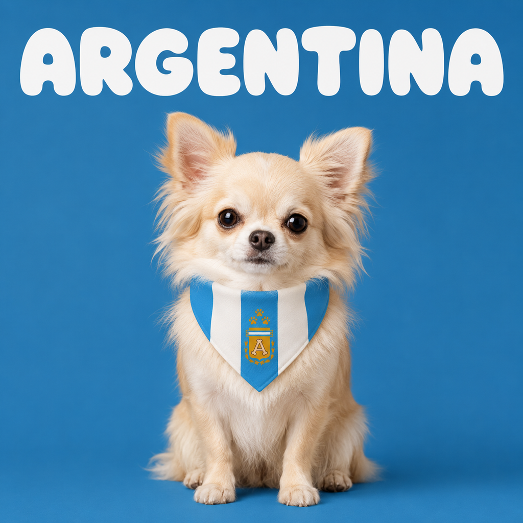 Fan Dog Bandana Argentina,&nbsp;Stylish Accessory for Any Occasion, Perfect Gift Idea, Durable Material, Easy to Match with