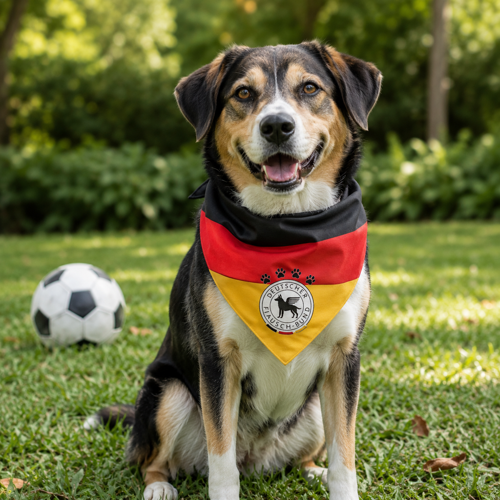 Fan Dog Bandana Germany, Stylish Accessory for Everyday Wear, Perfect Gift Idea, High-Quality Material, Durable Design
