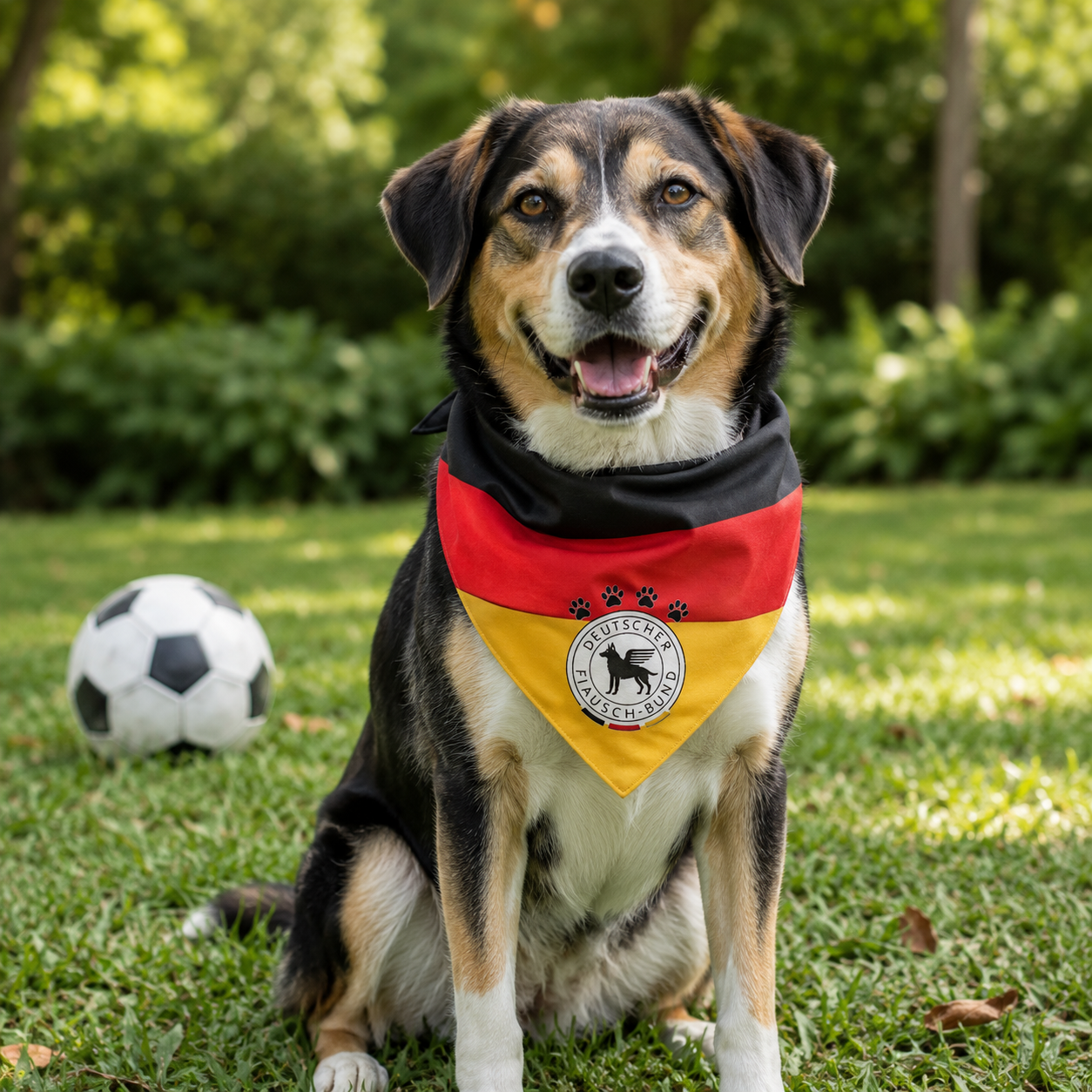 Fan Dog Bandana Germany, Stylish Accessory for Everyday Wear, Perfect Gift Idea, High-Quality Material, Durable Design