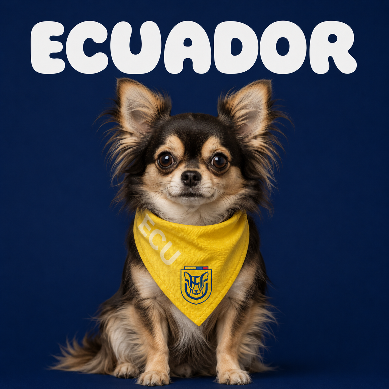 Fan Dog Bandana Ecuador Style, Versatile Accessory for Daily Wear, Perfect for Layering or Styling, Ideal Gift Idea