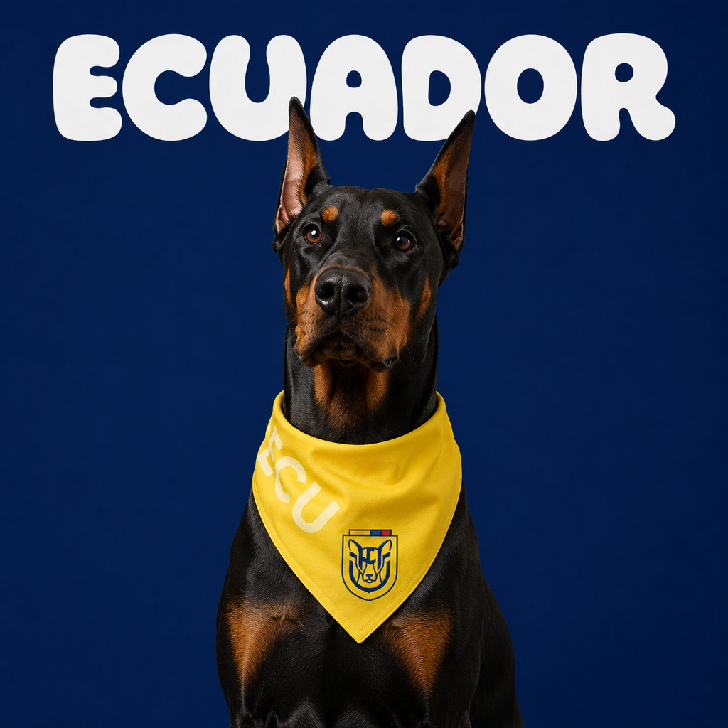 Fan Dog Bandana Ecuador Style, Versatile Accessory for Daily Wear, Perfect for Layering or Styling, Ideal Gift Idea