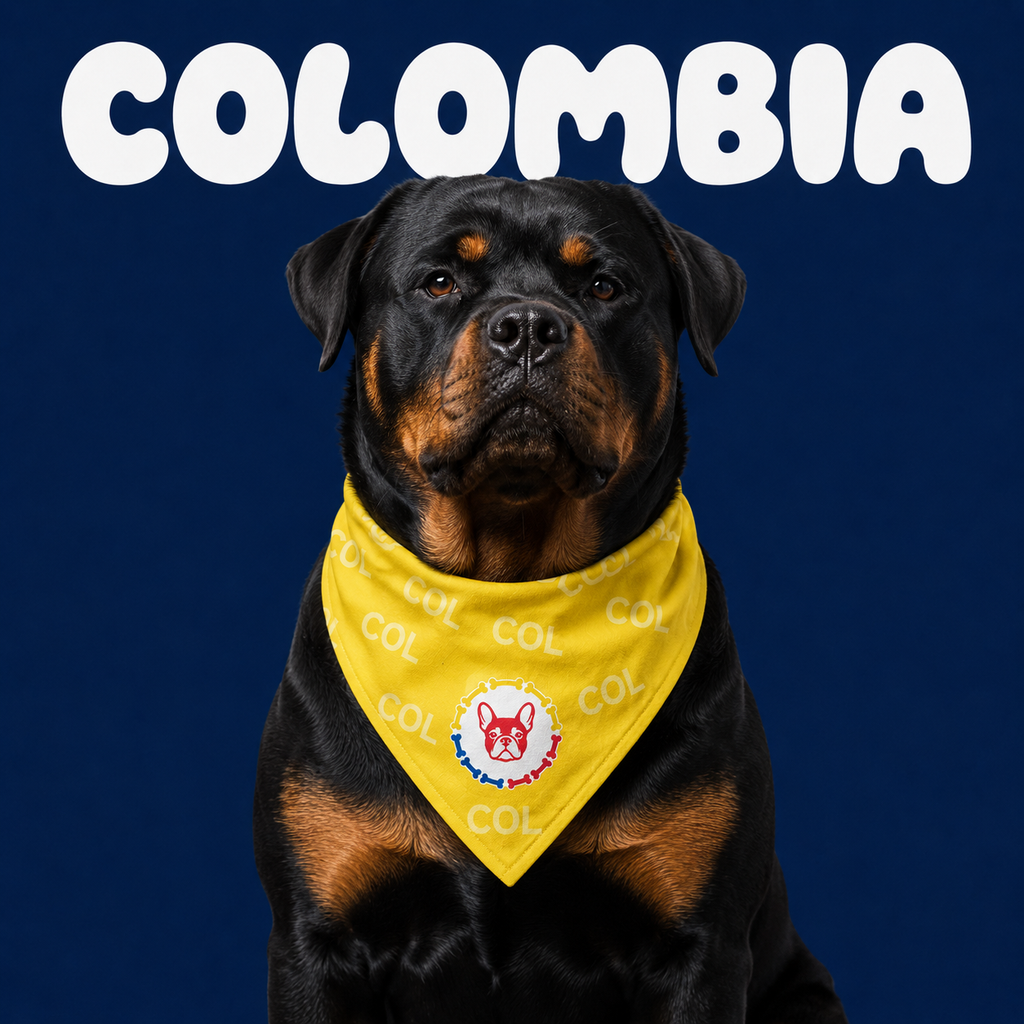 Fan Dog Bandana Colombia, Stylish Accessory for Everyday Wear, Perfect for Layering and Versatile Use, Ideal Gift Idea
