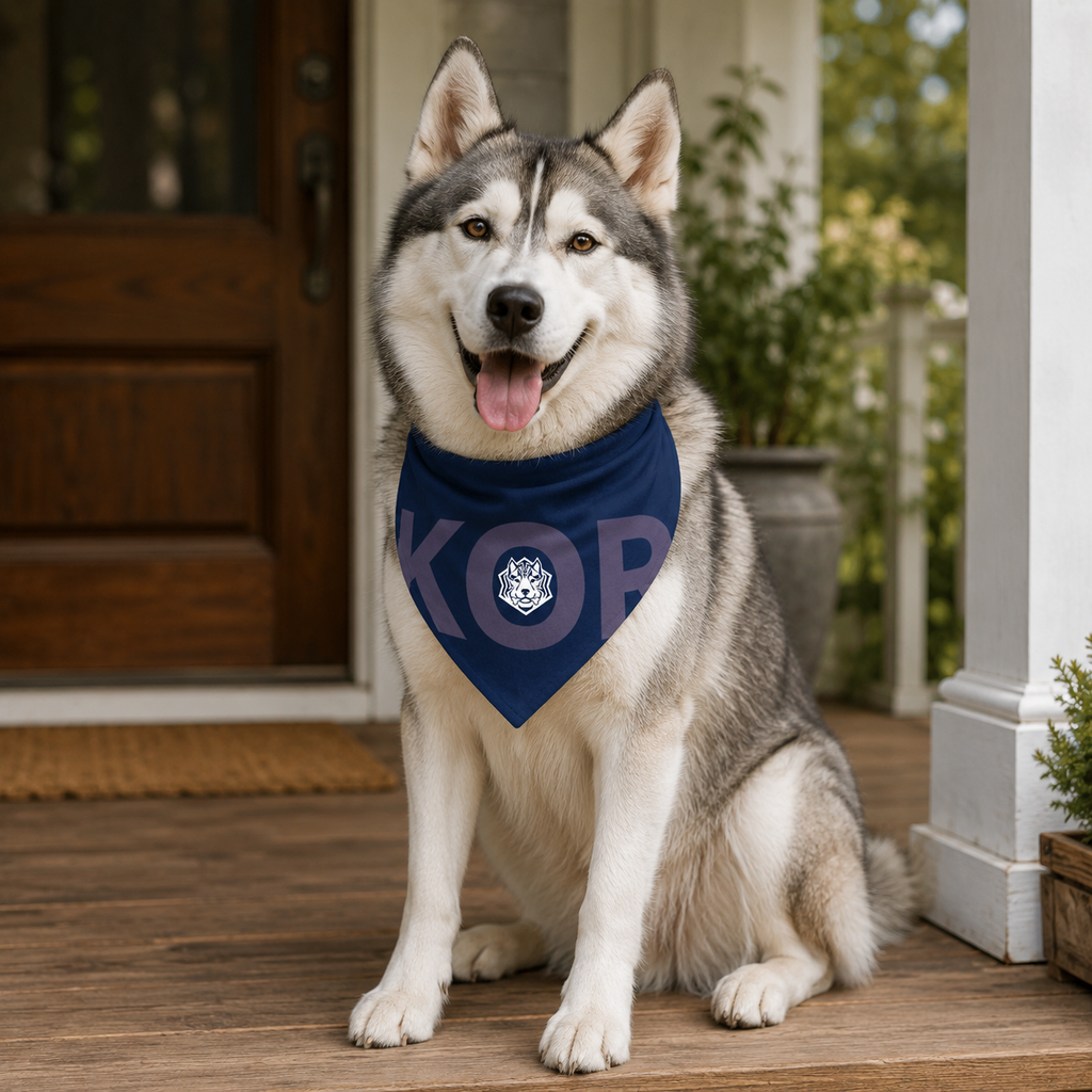 Fan Dog Bandana Korea Style, Trendy Accessory for Daily Wear, Perfect Gift Idea, Ideal for Fashion Enthusiasts, Unique Korean Design
