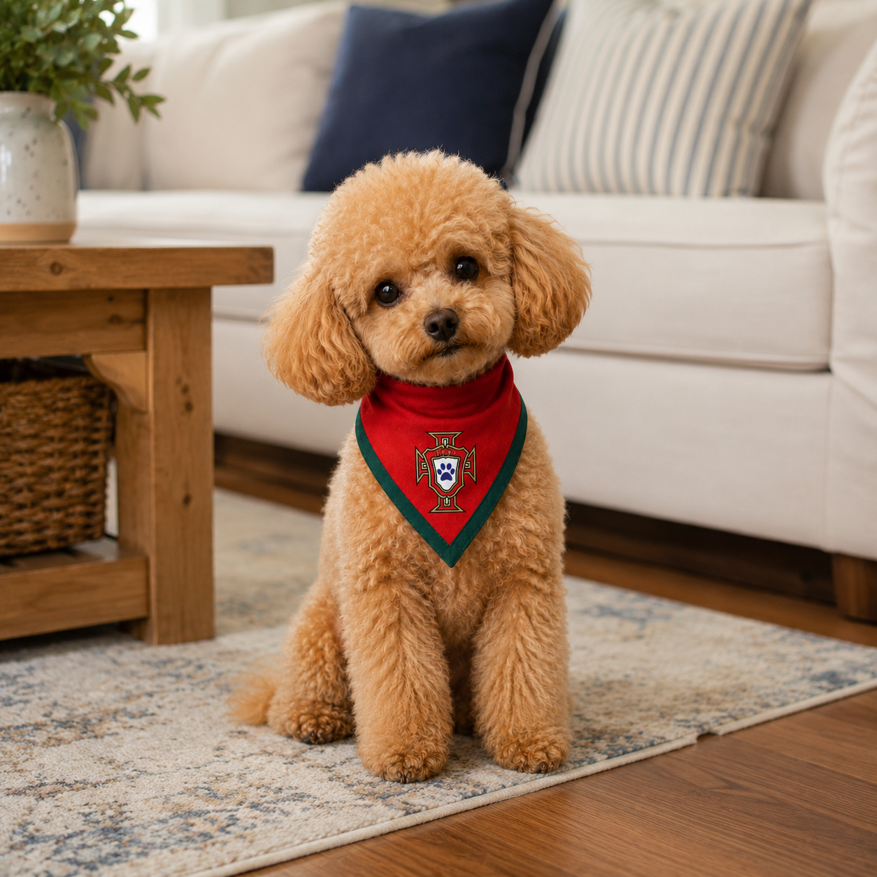 Fan Dog Bandana Portugal, Stylish Accessory for Everyday Wear, Perfect for Layering and Versatile Use, Ideal Gift Idea