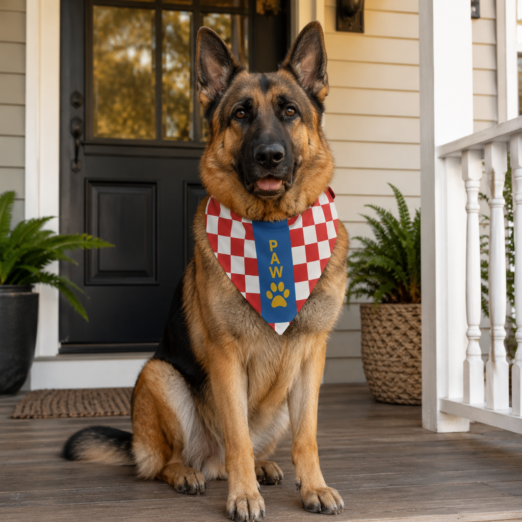 Fan Dog Bandana Croatia, Stylish Accessory for Everyday Wear, Perfect Gift Idea, Versatile Design for All Seasons, High-Quality Material
