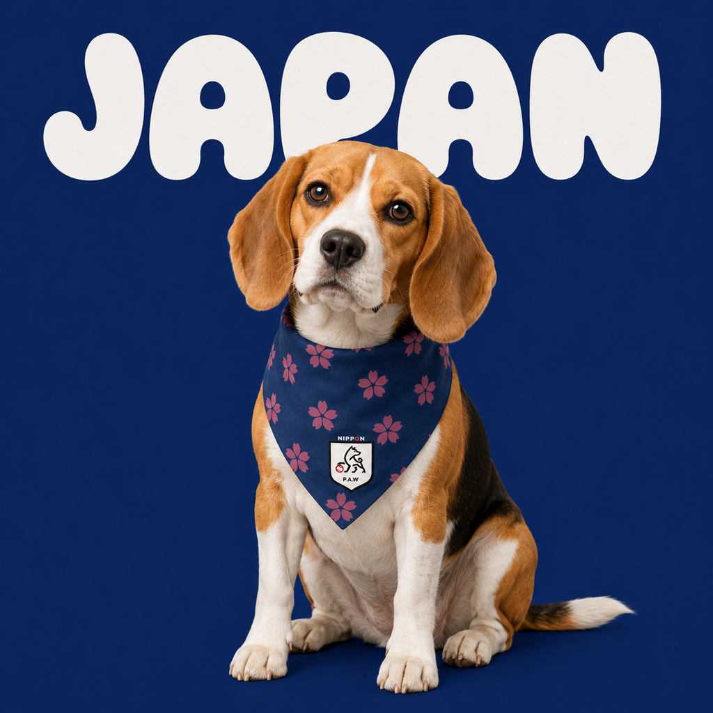 Fan Dog Bandana Japan Style, Versatile Accessory for Daily Wear, Lightweight & Breathable Material, Perfect Gift Idea for Travelers