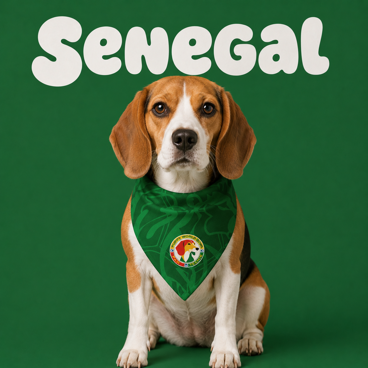 Fan Dog Bandana Senegal Style, Versatile Accessory for Daily Wear, Lightweight & Comfortable Fabric, Perfect for Travel & Outdoor Activities