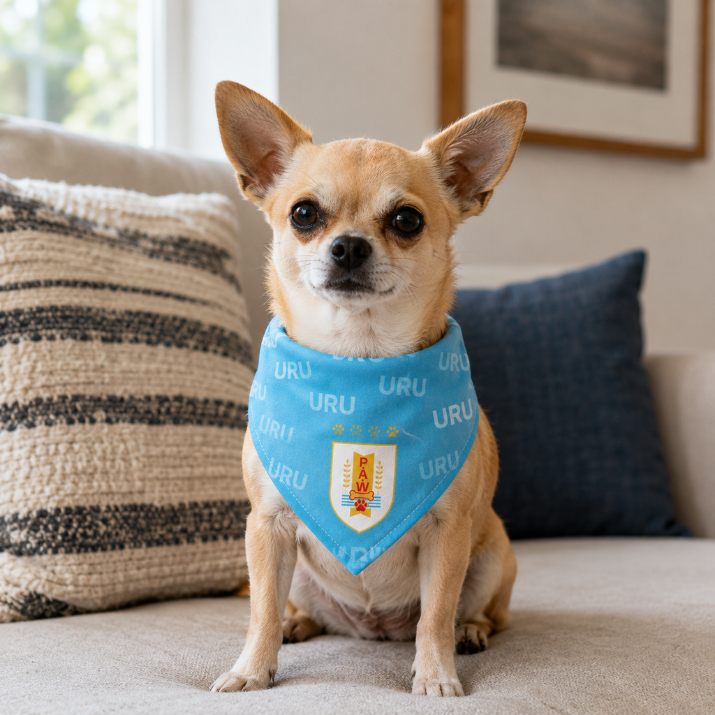 Fan Dog Bandana Uruguay, Stylish Accessory for Any Occasion, Perfect Gift Idea, Durable Material, Easy to Match with