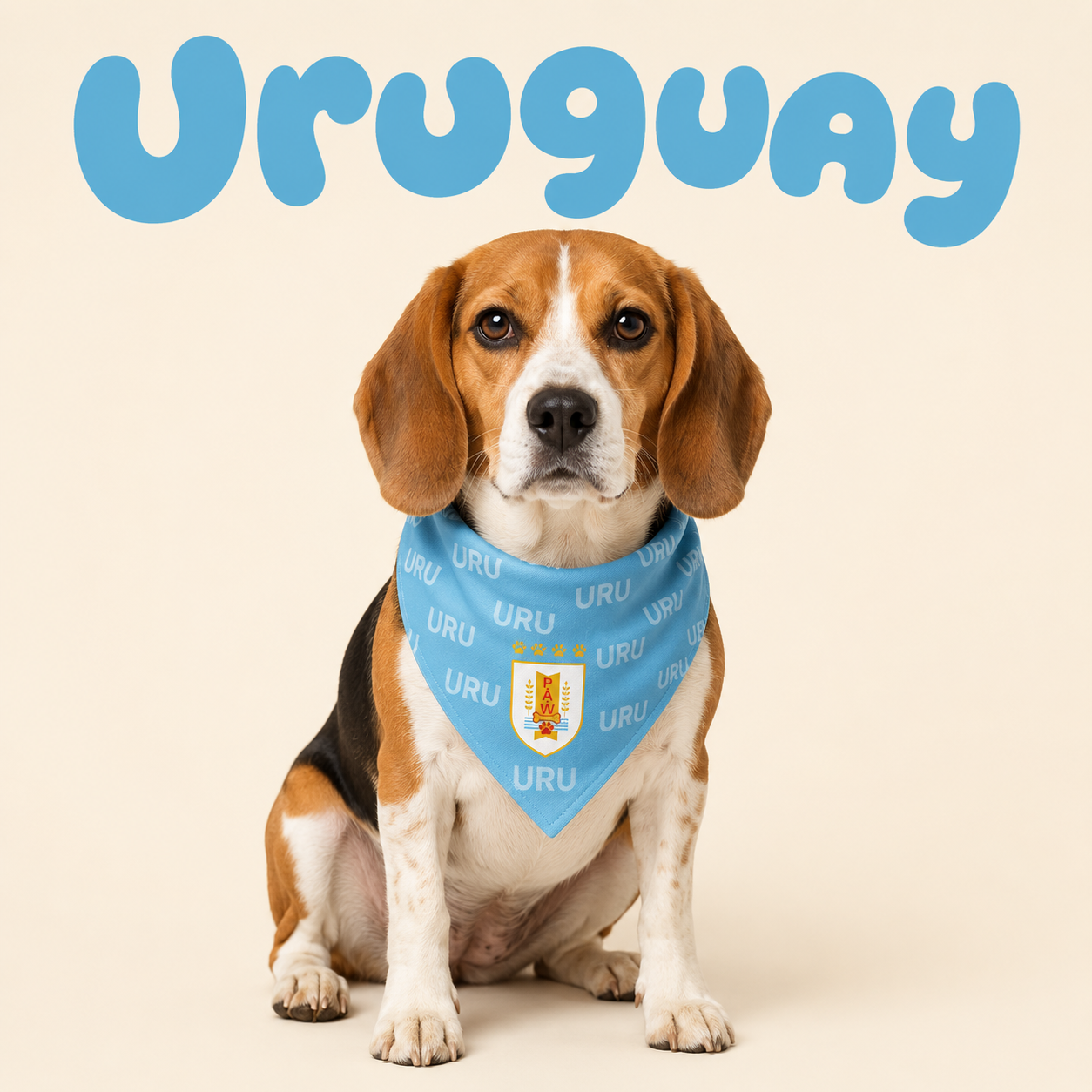 Fan Dog Bandana Uruguay, Stylish Accessory for Any Occasion, Perfect Gift Idea, Durable Material, Easy to Match with