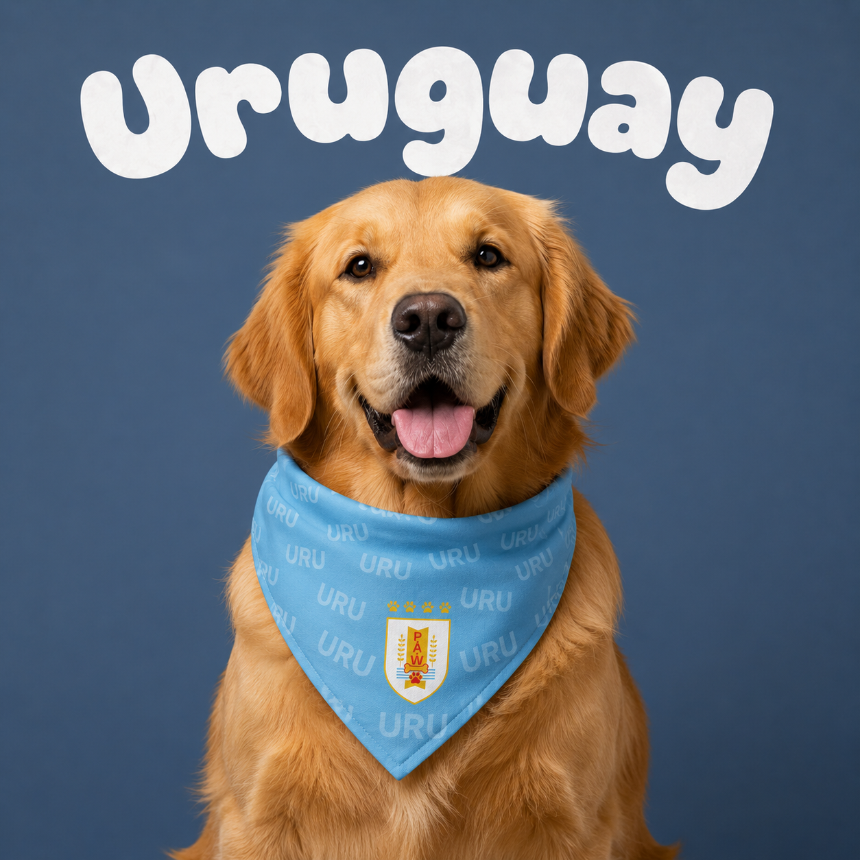 Fan Dog Bandana Uruguay, Stylish Accessory for Any Occasion, Perfect Gift Idea, Durable Material, Easy to Match with
