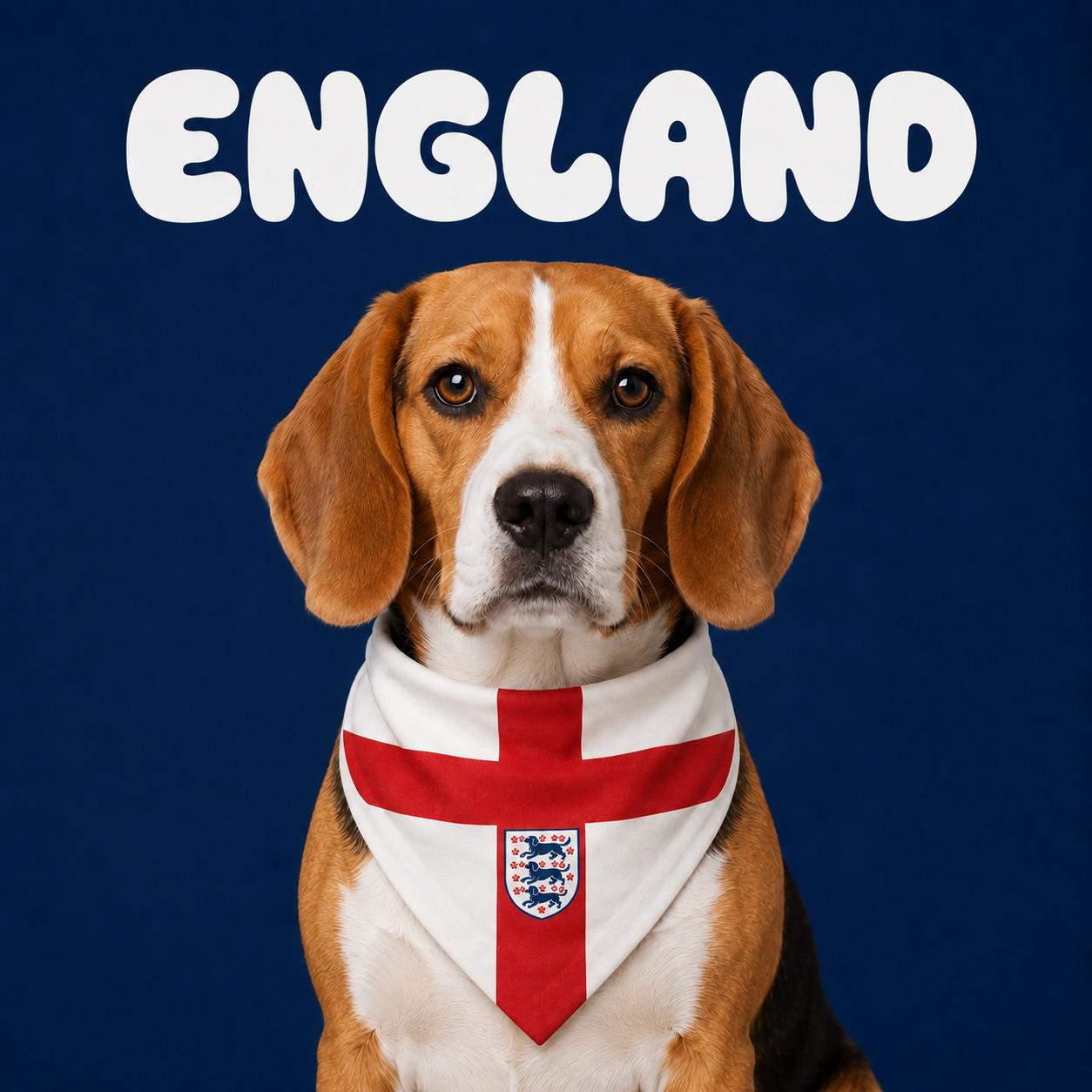 Fan Dog Bandana England, Stylish Accessory for Everyday Wear, Perfect for Layering and Versatile Use, Ideal Gift for Fashion Enthusiasts