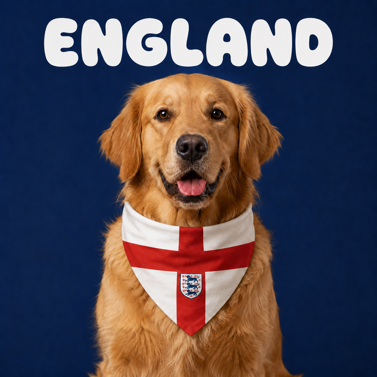 Fan Dog Bandana England, Stylish Accessory for Everyday Wear, Perfect for Layering and Versatile Use, Ideal Gift for Fashion Enthusiasts