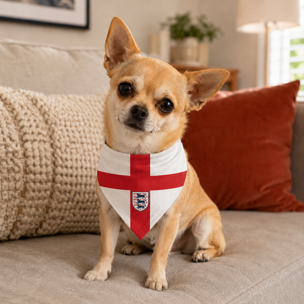 Pañuelo para Perro Fan Inglaterra, Accesorio Elegante para el Día a Día, Perfecto para Superponer y de Uso Versátil, Regalo Ideal para Entusiastas de la Moda