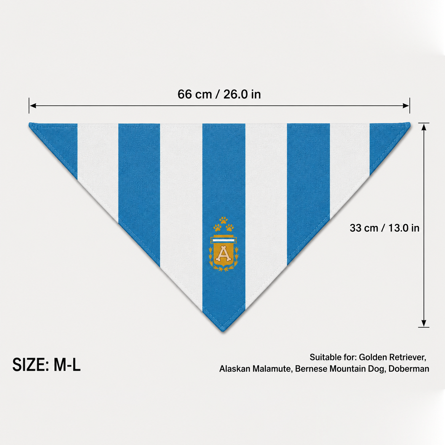 Fan Dog Bandana Argentina,&nbsp;Stylish Accessory for Any Occasion, Perfect Gift Idea, Durable Material, Easy to Match with