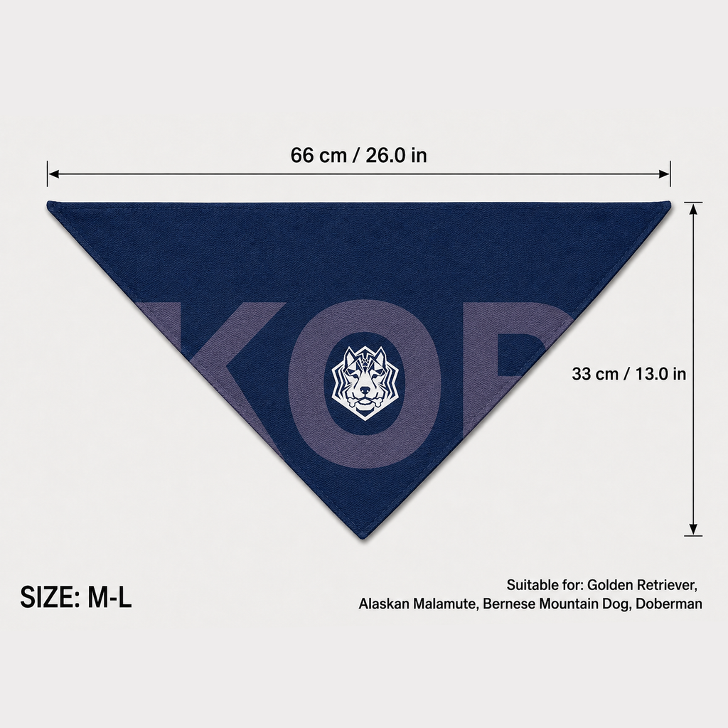 Fan Dog Bandana Korea Style, Trendy Accessory for Daily Wear, Perfect Gift Idea, Ideal for Fashion Enthusiasts, Unique Korean Design