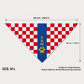 Fan Dog Bandana Croatia, Stylish Accessory for Everyday Wear, Perfect Gift Idea, Versatile Design for All Seasons, High-Quality Material
