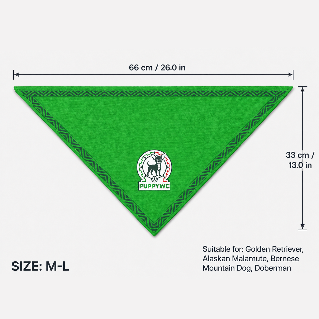 Fan Dog Bandana Mexico Style, Perfect Accessory for Any, Versatile Design for Daily Wear, Ideal Gift Idea for Fashion Enthusiasts
