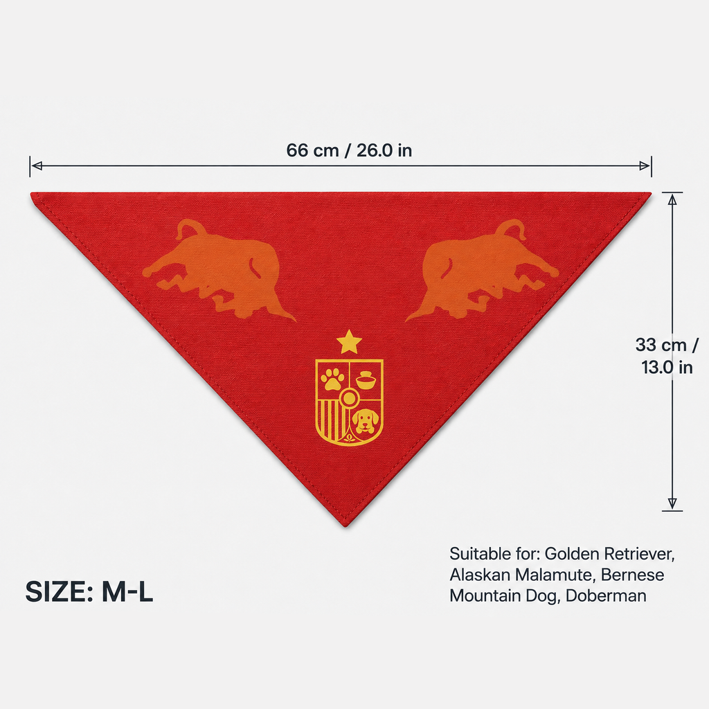 Fan Dog Bandana Spain Style, Versatile Accessory for Daily Wear, Perfect for Layering and Styling, Ideal Gift for Fashion Enthusiasts