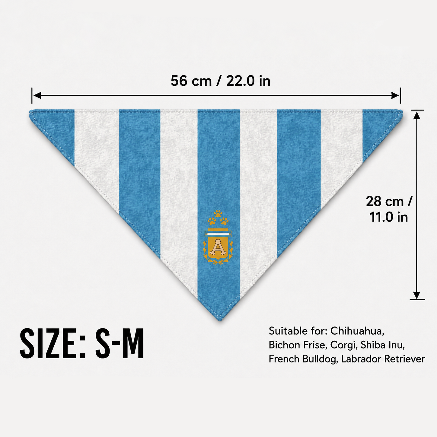 Fan Dog Bandana Argentina,&nbsp;Stylish Accessory for Any Occasion, Perfect Gift Idea, Durable Material, Easy to Match with