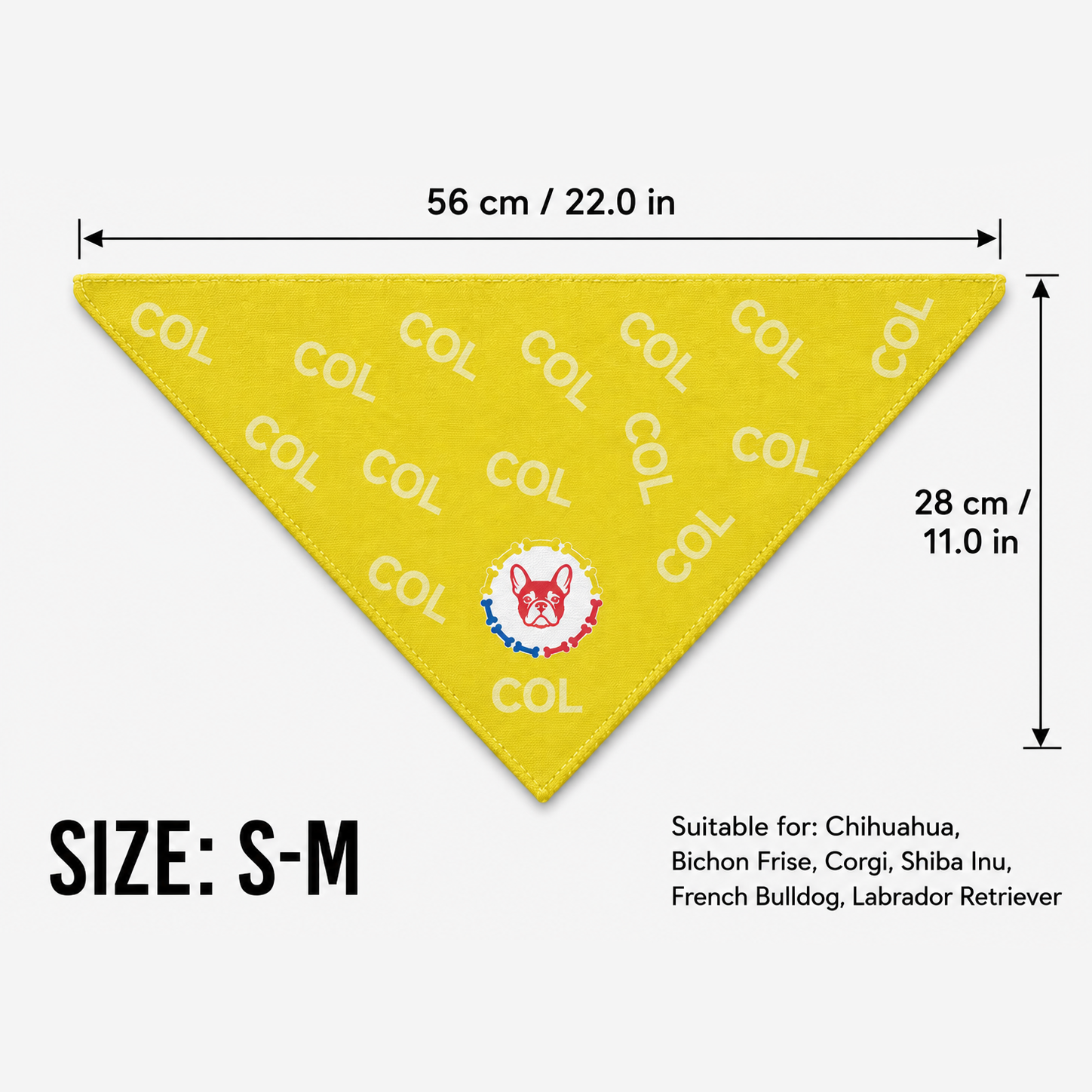 Fan Dog Bandana Colombia, Stylish Accessory for Everyday Wear, Perfect for Layering and Versatile Use, Ideal Gift Idea