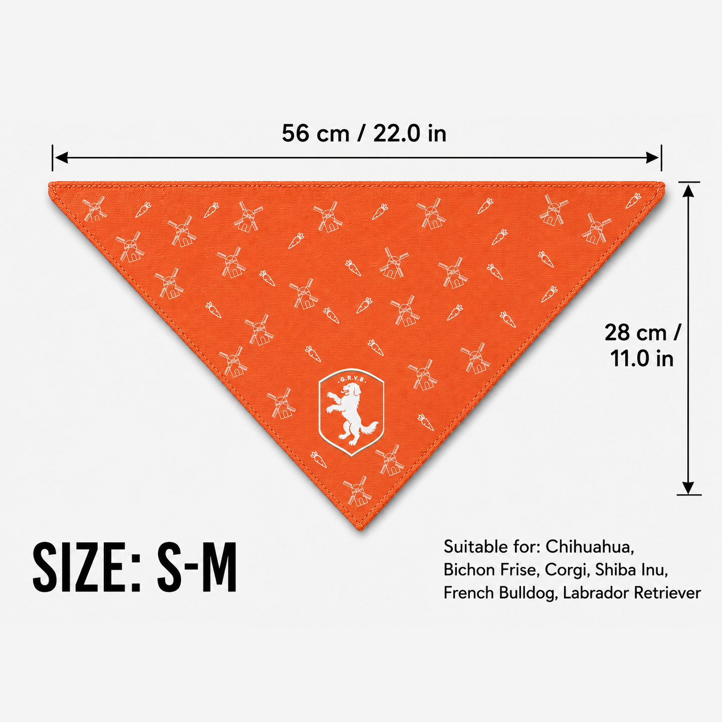Fan Dog Bandana Netherlands, Stylish Accessory for Everyday Wear, Perfect Gift Idea, Versatile Design for All Seasons