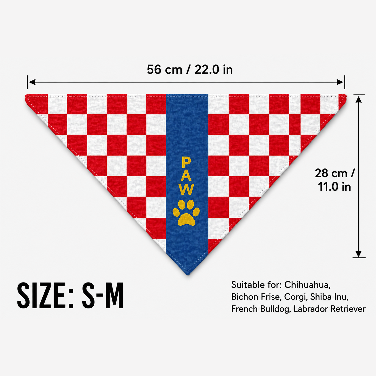 Fan Dog Bandana Croatia, Stylish Accessory for Everyday Wear, Perfect Gift Idea, Versatile Design for All Seasons, High-Quality Material