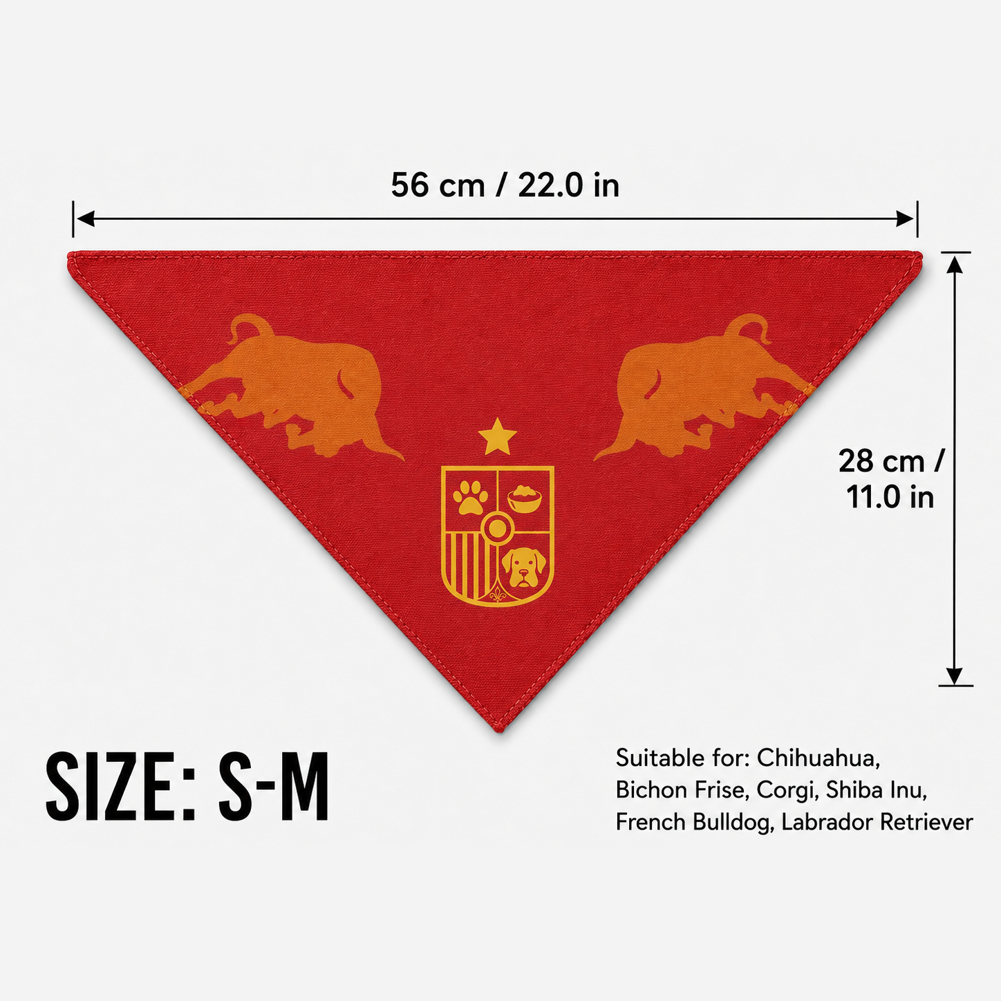 Fan Dog Bandana Spain Style, Versatile Accessory for Daily Wear, Perfect for Layering and Styling, Ideal Gift for Fashion Enthusiasts