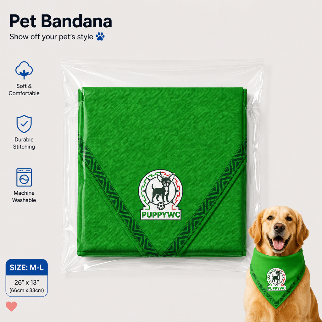 Fan Dog Bandana Mexico Style, Perfect Accessory for Any, Versatile Design for Daily Wear, Ideal Gift Idea for Fashion Enthusiasts