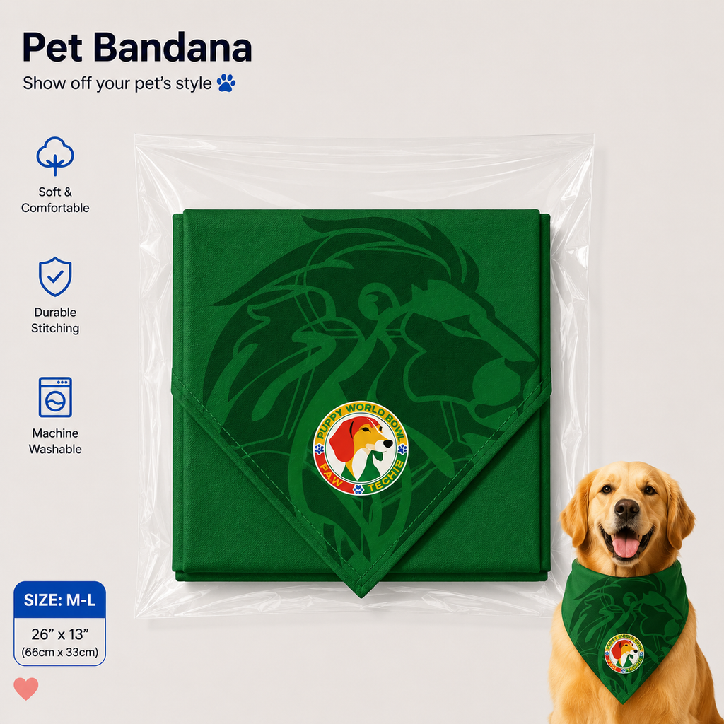 Fan Dog Bandana Senegal Style, Versatile Accessory for Daily Wear, Lightweight & Comfortable Fabric, Perfect for Travel & Outdoor Activities